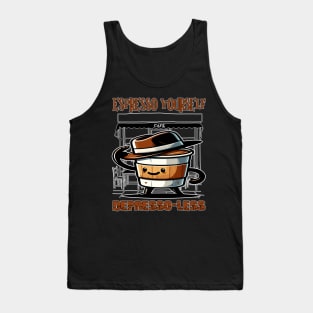 Perky Espresso, Brew Your Day Right Tank Top